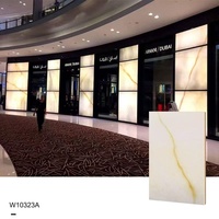Plaque acrylique translucide marbrée, panneau en onyx artificiel pour comptoir de bar LED personnalisé