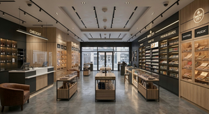 Aménagement intérieur de boutique de tabac de luxe, mobilier sur mesure pour magasin de tabac |   Vitrines d'exposition pour dispensaires avec éclairage LED écologique, clé en main - Product Image 5