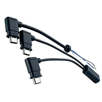 M12 USB Typ-C Steckverbinder 2-polig 0,8mm Buchse Wasserdichter Anschluss IP67 GEN 1 USB-C Kabelstecker mit Kabel