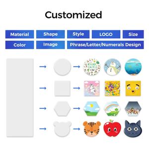 MDFSUB 4mm עובי, פלטת עץ ידידותית לסביבה להדפסת סובלימציה, 100x100mm, צורה לא סדירה, גב שעם, במלאי - Product Image 6
