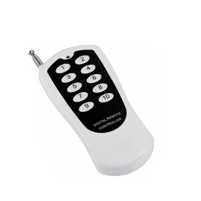 High Power Plastic RF Remote Controller with 433mhz/315mhz 2-12 Channels Automatic Learning & Fixed Code 500-1000m Range