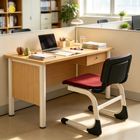 Meubles de classe et de bureau modernes et durables OEM ODM, bureau d'enseignant ergonomique en bois avec chaise assortie