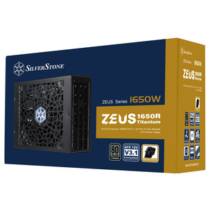 SilverStone SST-ZU1650R-TM 1650W ATX 3.1 PCIe 5.0 Alimentation entièrement modulaire 80 Plus Titanium 135mm FDB Fan - Product Image 1