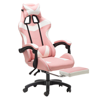Fauteuil de bureau ergonomique en cuir PU avec accoudoirs réglables et repose-pieds, idéal pour le gaming et les tâches lourdes