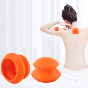 Set di terapia per coppettazione di 4 dimensioni terapia per coppettazione in Silicone colore arancione Set per uso domestico, aspirazione più forte - Product Image 4