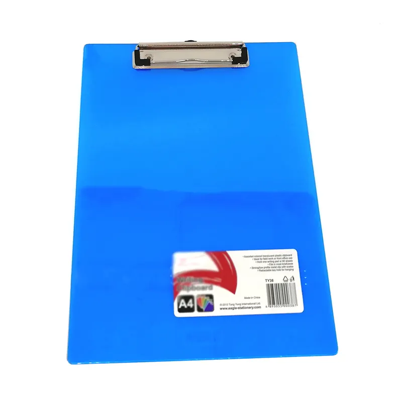 Thiết Bị Văn Phòng Trong Mờ Nhẹ Acrylic A4 Blue Clipboard Máy Tính Bảng Di Động Cho Văn Phòng Làm Việc & Lập Kế Hoạch