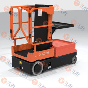 छोटे से मोबाइल मैनुअल लिफ्ट मंच सीढ़ी एल्यूमीनियम मिश्र धातु लिफ्ट 3/4/5/6m 8m 9m घर गोदाम कार्यशाला प्रदर्शनी हॉल मैनुअल लिफ्ट - Product Image 1