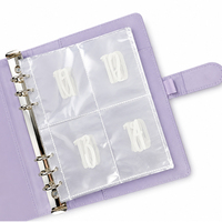 Carnet de budget à couverture rigide en cuir/PU à feuilles mobiles avec fermeture magnétique, 25 feuilles, enveloppes transparentes en PP pour espèces, multiples