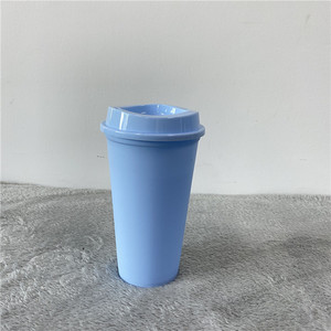 Tazas <span class=keywords><strong>de</strong></span> café en blanco reutilizables para manualidades, tazas <span class=keywords><strong>de</strong></span> <span class=keywords><strong>vinilo</strong></span> reutilizables <span class=keywords><strong>de</strong></span> color sólido <span class=keywords><strong>de</strong></span> 16oz, para café caliente, paquete con tapas - Product Image 6