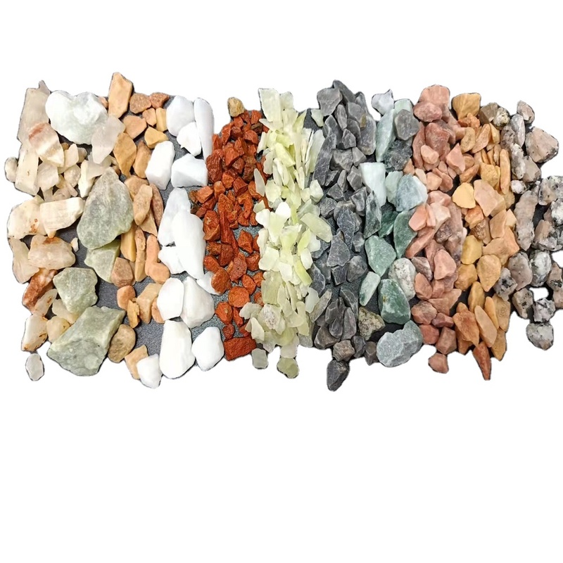 Colorful Natural Stone Pebbles Gravel Crushed