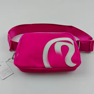 Fanny paketi çok amaçlı depolama cep telefonu bisiklet çantası açık yoga spor egzersiz erkekler ve kadınlar için Lulu cep çantası Lulu limon