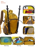 Sac à dos de randonnée Royal Mountain 2026, nouveau modèle 20L, ultraléger en nylon, imperméable, portable, pour les courts séjours, le camping et les activités de plein air