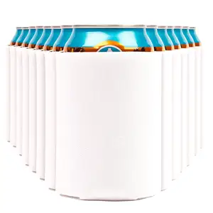 30g weißer einfarbiger Großhandel-Klappdosen-Kühler aus Neopren halter Drink-Küchen