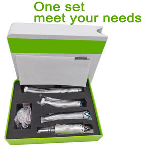 Pieza de mano Dental de alta velocidad con luz Led de 5 luces con generador electrónico que incluye pulverización interna <span class=keywords><strong>Motor</strong></span> de aire de contraángulo Kit de pieza de mano de baja velocidad - Product Image 4