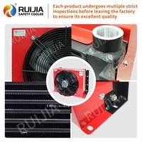 Enfriador de Aceite Hidráulico AH1417T-150L/min 12V 24V 220V 380V, con Ventilador de Motor, Intercambiador de Calor Refrigerado por Aire para Motor