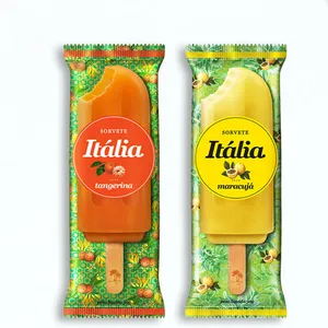 Özel Italia gıda dondurma çubuğu soğutucu çanta alüminyum folyo buz buz pop popsicle çanta dondurulmuş gıda paketleme çantası