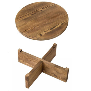 Présentoir à gâteaux rond en bois de pin naturel, présentoir de cadeaux, présentoir de desserts, de <span class=keywords><strong>cupcakes</strong></span>, plateau pour mariage, fête d'anniversaire - Product Image 5