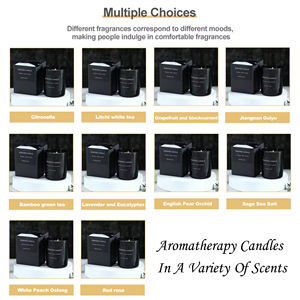 Bougie parfumée personnalisée promotionnelle en gros, bougies parfumées de Noël, bougies parfumées en cire de soja de luxe, coffret cadeau - Product Image 2