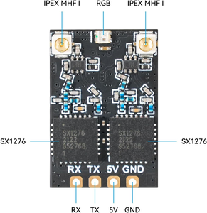 BETAFPV SuperD ELRS Diversity Dual Chains 2 Antennes TXCO Support Technique Protocole CRSF Alliage d'aluminium Accessoire pour Drone à Aile Fixe - Product Image 3