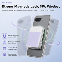 Batterie externe sans fil 10000 mAh, grande capacité, charge magnétique, chargeur portable avec écran LED numérique