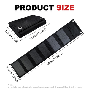 SMARAAD Panneaux solaires 60W USB pliables mini six cellules, solaires portables d'extérieur, stock PL 60W-6Z SMAR - Product Image 6