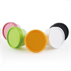 Lovely Colorful Eco-Friendly Clear Pet 50g 100g 200g 500g Empty Frosted 8oz Low Profile Biodegradable Plastic Jar