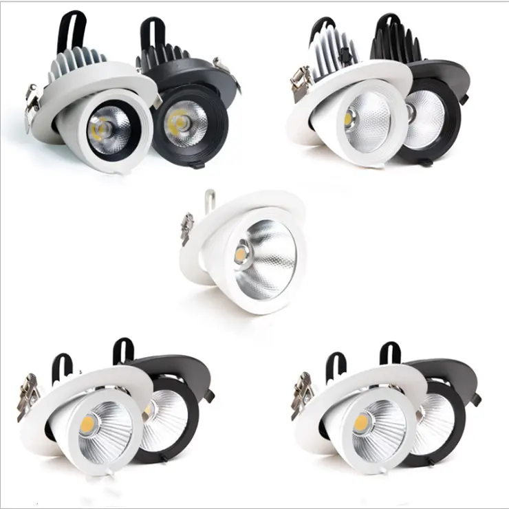 2.5 pouces en gros 15W led projecteur nordique COB éléphant tronc led lumière vers le bas