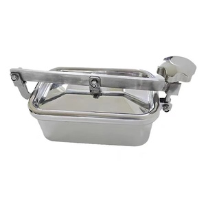 Cubierta Sanitaria cuadrada de acero inoxidable, cubierta de boca de acero, WZ SS304 o SS316L, DIN, <span class=keywords><strong>SMS</strong></span> 3A - Product Image 3