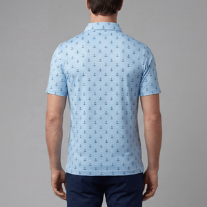 Polo de Golf de Alto Rendimiento para Hombre, Transpirable, que Absorbe la Humedad, con Diseño de Ancla, para Club y Campo de Golf - Product Image 2
