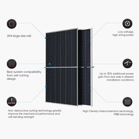 Nouveau panneau solaire Trina TSM-NEG21C.20Q 735-760W de type N pour panneau solaire bifacial à demi-cellules avec double verre, efficacité de 24,5 %