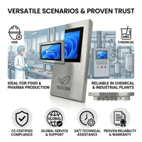 Panel PC Industrial Resistente al Agua Innoda IP67 con Pantalla Táctil de 15.6 Pulgadas