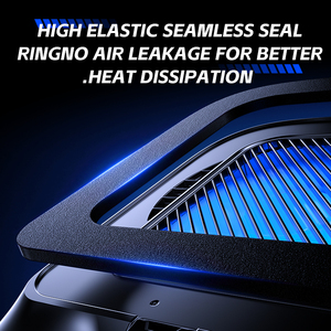 Base de refroidissement pour ordinateur portable avec éclairage d'ambiance coloré, ventilateur RGB 3000 tr/min, idéale pour le gaming - Product Image 6