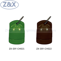Douille en céramique E27 de haute qualité ZX, support de plafond multicolore à visser, AC 220V, certifiée ENEC/VDE, garantie 1 an, fabriquée en Chine