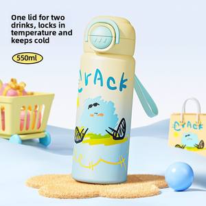 Nuevo Termo <span class=keywords><strong>de</strong></span> Alta Gama con Aislamiento al Vacío, Diseño <span class=keywords><strong>de</strong></span> <span class=keywords><strong>Dibujos</strong></span> <span class=keywords><strong>Animados</strong></span>, Acero Inoxidable 316, para Estudiantes y Niños Escolares - Product Image 3