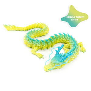 Juguete Antiestrés Divertido de Dragón Chino Impreso en 3D de 30 cm, Multicolor, Personalizado, Regalo de Fiesta, Juguete Educativo - Product Image 4