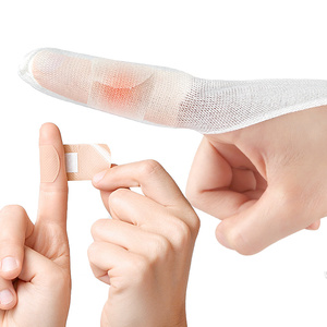 <span class=keywords><strong>Bandage</strong></span> rembourré pour doigts en coton et élasthanne avec rembourrage en maille éponge, double sangle de maintien, protection respirante, manchon <span class=keywords><strong>tubulaire</strong></span> pour doigts - Product Image 4