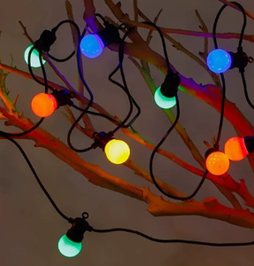 Hometown <span class=keywords><strong>Evolution</strong></span> 100 pieds noir G50 Globe guirlandes lumineuses cuivre extérieur guirlandes lumineuses pour patio café fête éclairage de noël - Product Image 3