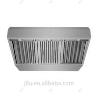 Hotte de cuisinière de qualité commerciale Grande cheminée en acier inoxydable pour cuisine Cuisinière à gaz/électrique extérieure Ménages alimentés par lumière LED