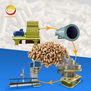 Línea de Producción de Pellets de Paja de Trigo y Astillas de Madera de Pino Industrial ORME, Precio de la Máquina para Hacer Pellets de Tallo de Maíz - Product Image 1