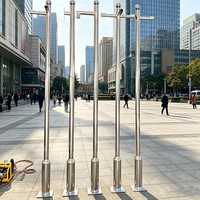 Poteau de Caméra de Sécurité Modulaire à Hauteur Personnalisable en Acier Inoxydable 304 pour Surveillance Complète – Fabrication OEM