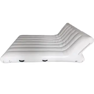 Commercial White Inflatable Sofa Dock Floating Inflatable Platform Dock Chair With Air Pump