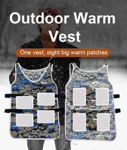 ड्यूस्टमैन बिल्डिंग वर्कर्स के लिए हीटिंग और कूलिंग पैच रखने वाले ओम आउटडोर बहु-कार्यात्मक गर्म और ठंडा बनियान - Product Image 6