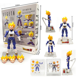Figurines de manga de dessin animé de 12 à 16 cm, statue DRAGON BAII Goku Gotenks <span class=keywords><strong>Beerus</strong></span> Frieza, <span class=keywords><strong>figurine</strong></span> d'action mobile en PVC, jouets de figurines d'anime, cadeau - Product Image 3