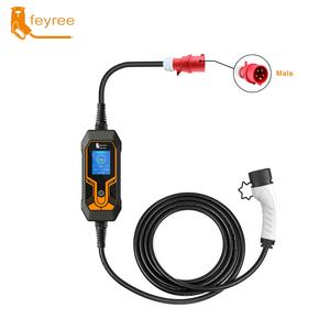 Cargador de Vehículos Eléctricos Portátil de 11 kW, Trifásico, Ajustable, Tipo 2, 16A/26A/32A, Naranja, Estéreo, para Tesla Model 3, CEE de 5 Pines - Product Image 6
