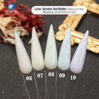 Gel de construction laiteux pour extensions d'ongles, effet laser, modelage, gel dur UV, gel de couleur pour construction en pot, marque privée
