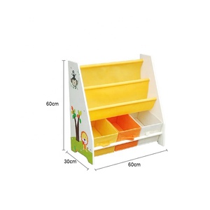 WEIFU <strong>Cheap</strong> Toy Storage Organizer <strong>Wooden</strong> Book <strong>Shelf</strong> for Kids - Product Image 2