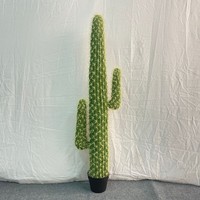Plante artificielle en plastique réaliste, cactus artificiel sans entretien pour la décoration intérieure et extérieure, maison, bureau