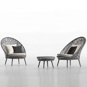 Modern Luxury Aluminum Rope Weaving <strong>Recliner</strong> Wholesale Outdoor Leisure <strong>Chair</strong> for Commercial <strong>Garden</strong> Sets Available for Use - Product Image 2