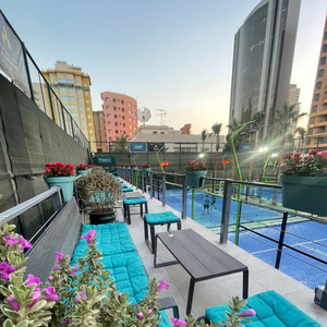 Juego completo de fabricantes de cancha de Pádel panorámica al aire libre precio de fábrica Cancha de pedal para uso en centro deportivo 2023 - Product Image 4