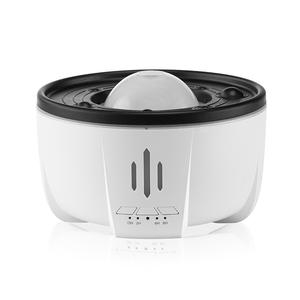 Difusor de Aroma Ultrasónico con Anillo de Humo, 0.5L, Luz Blanca, Diseño de Madera, Humidificador con Luz de Llama para Uso en el Hogar y la Oficina - Product Image 2